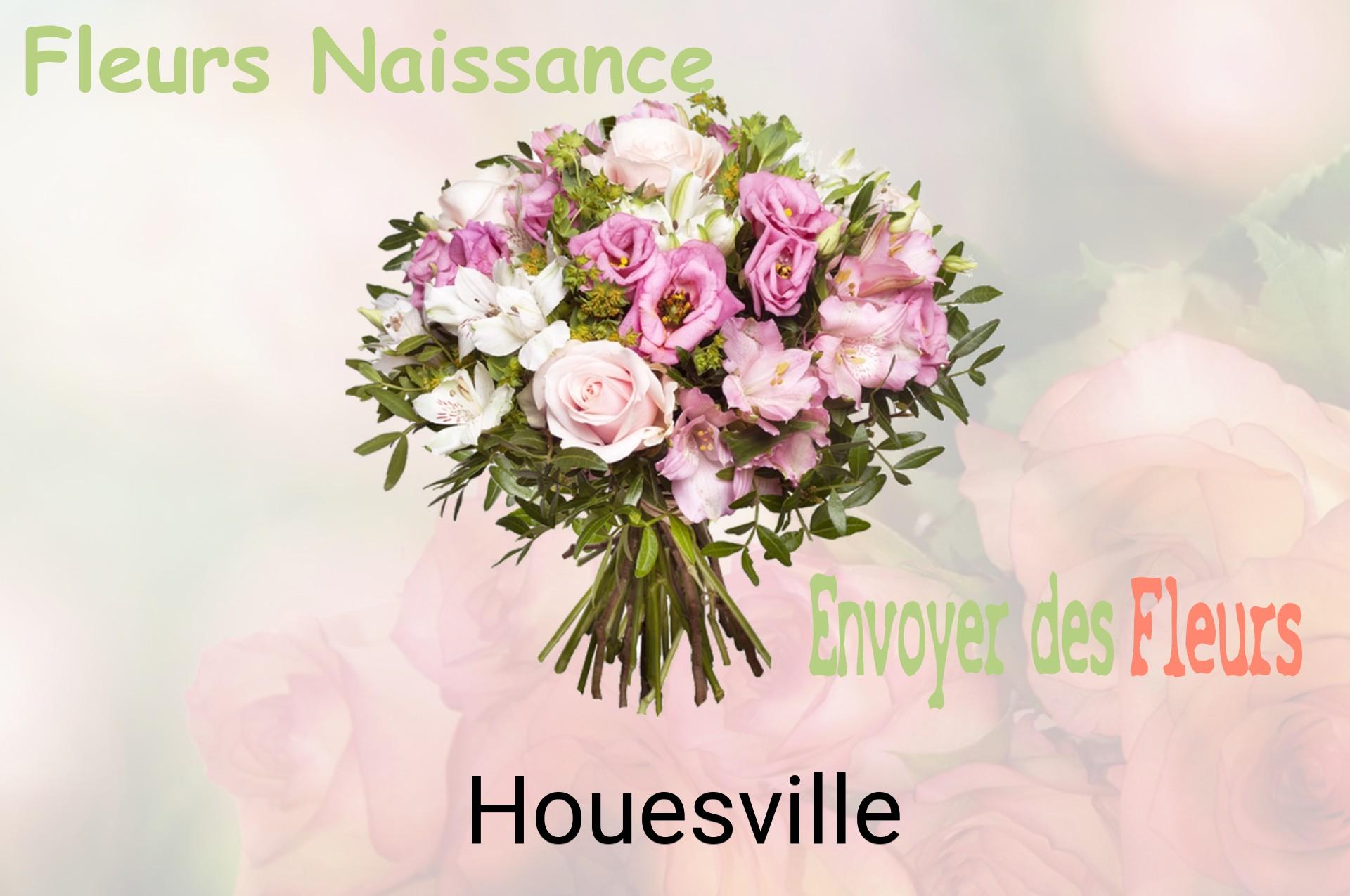 Bouquet de fleurs de naissance livré à Houesville